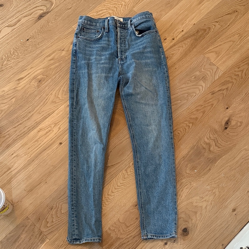 Denim Forum Indigo High-Rise Jeans